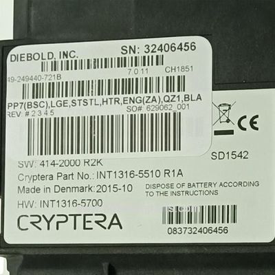 49249440721B Diebold EPP7 Клавиатура ATM Части машин