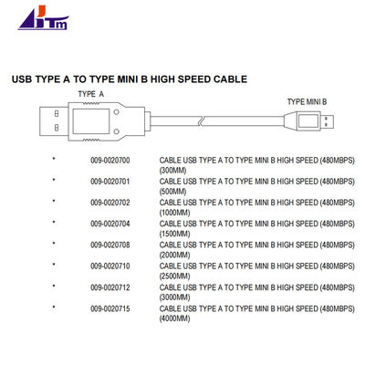 009-0020701 NCR 6683 6684 6687 2062 2064 Кабель Assy USB тип A до типа Mini B