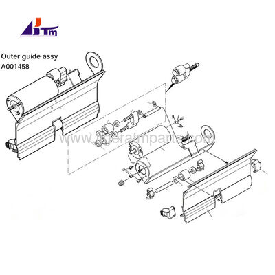 A001458 NMD50 Внешний гид Assy Glory Delarue NMD 050 ATM Запчасти